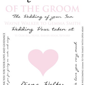 Mother Of the Groom gift, personalised gift, wedding party gifts, wedding day, unique gift for Groom, personalised mum present,