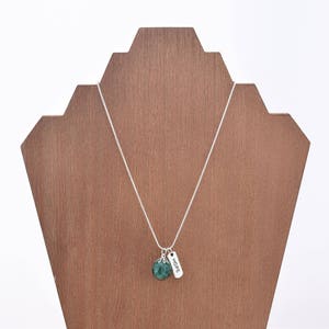 Broken But Still Beautiful: PCOS Awareness Jewelry, Teal Marble Necklace, PCOS Jewelry, Cracked Marble, Teal PCOS Necklace, Marble Jewelry
