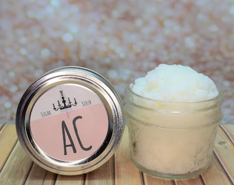 Vanilla Rose Sugar Scrub: Italian Collection, Coconut Oil, Body Scrub, Essential Oil Scrub, Aromatherapy Body Product, Spa Relaxation