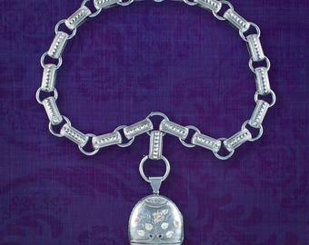 Ciondolo Medaglione Apribile In Argento 925 Con Catena Fiorentina – Vinani – Design Tedesco, Fatto A Mano - 3