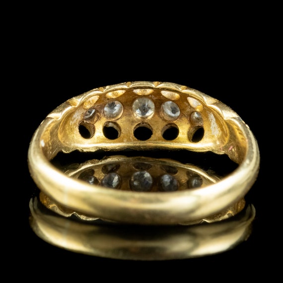 Antique Victorian Diamond Five Stone Ring - image 4