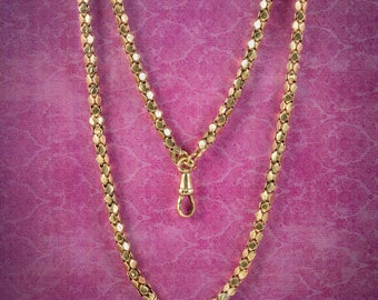 Antique Georgian Guard Chain Necklace 