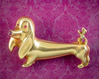 POMELLATO : POMELLATO SPILLA A FORMA DI BASSOTTO - Asta Gioielli