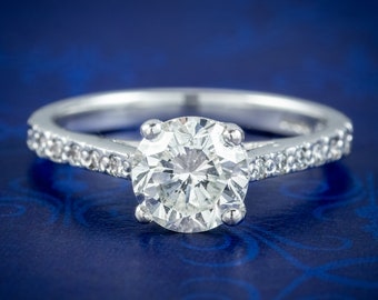 Diamond Solitaire Engagement Ring 1.10ct Diamond