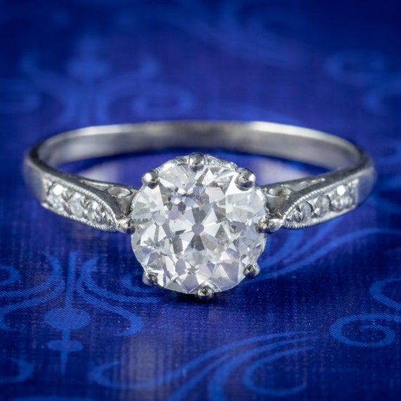 Vintage Edwardian Era Style Filigree Engagement Ring | Kranich's Inc