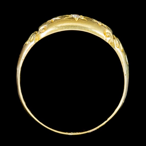 Antique Edwardian Diamond Trilogy Ring Dated 1912 - image 5