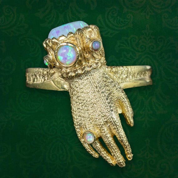 Georgian Style Opal Hand Ring