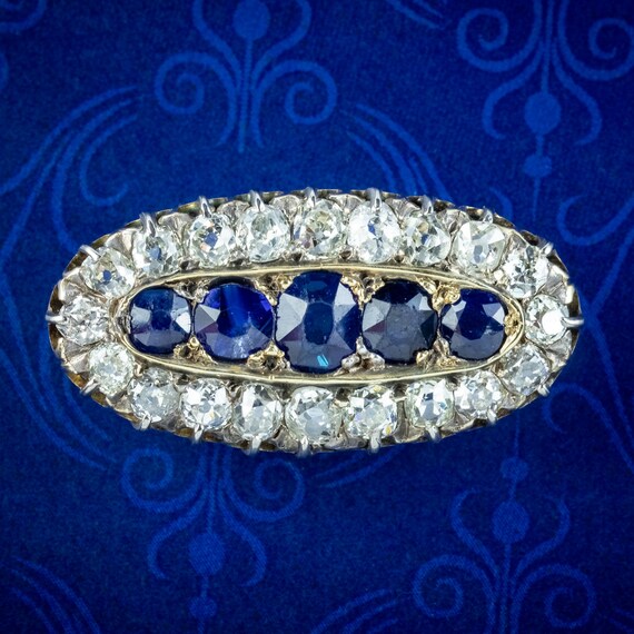 Antique on sale sapphire brooch