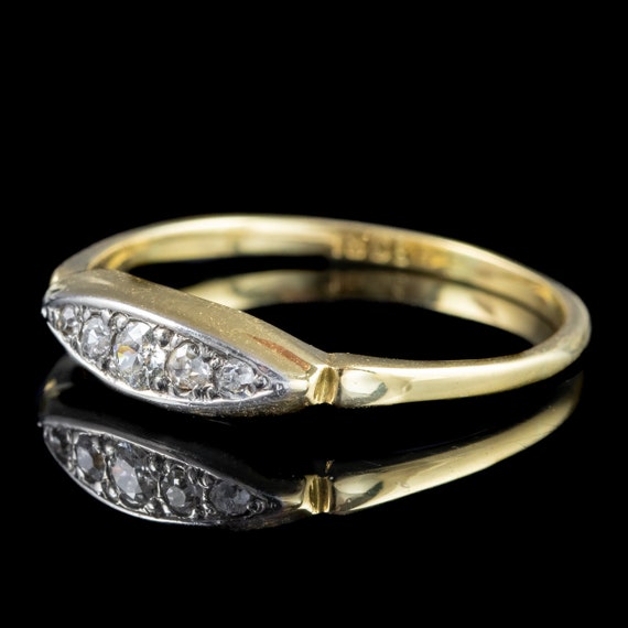 Antique Edwardian Diamond Five Stone Ring - image 3