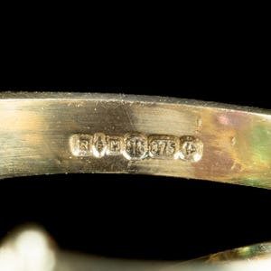 Victorian Style Acrostic Gemstone Cluster Ring Spells Dearest 9ct Gold image 6
