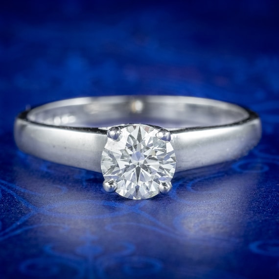Diamond Solitaire Engagement Ring 0.75ct Diamond