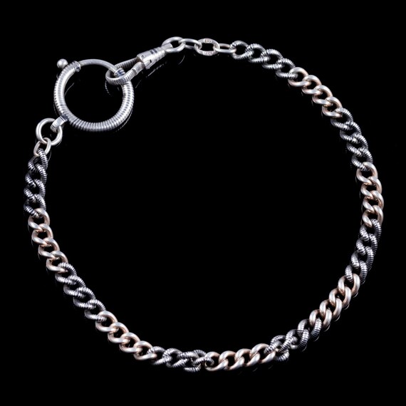 Antique Victorian Niello Bracelet Silver Gold Circa 1… Gem