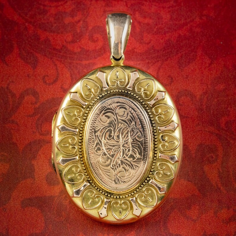 Antique Victorian Locket 15ct Gold Circa 1890 - Etsy