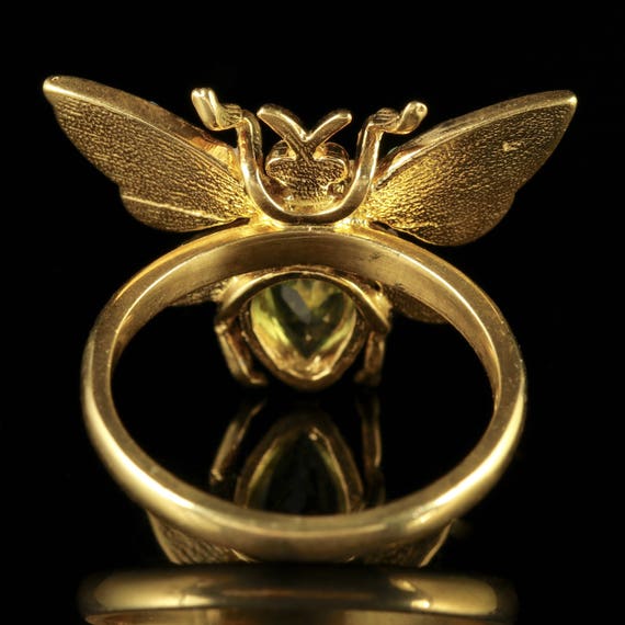 Suffragette Bee Ring Opal Amethyst Peridot - image 4