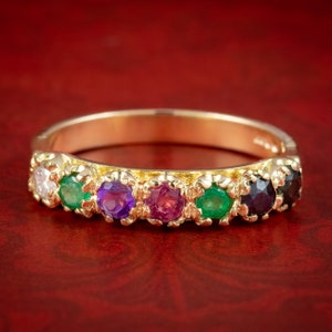 Dearest Gemstone Ring 9ct Yellow Gold