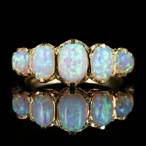 Victorian Style Opal Five Stone Ring