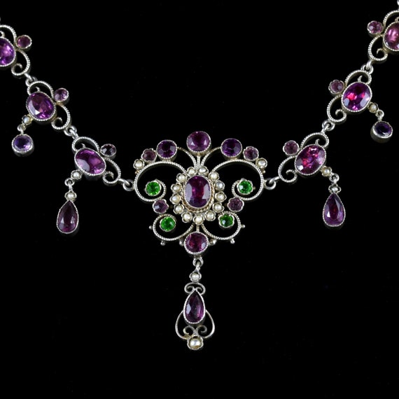 Antique Edwardian Suffragette Necklace Circa 1910