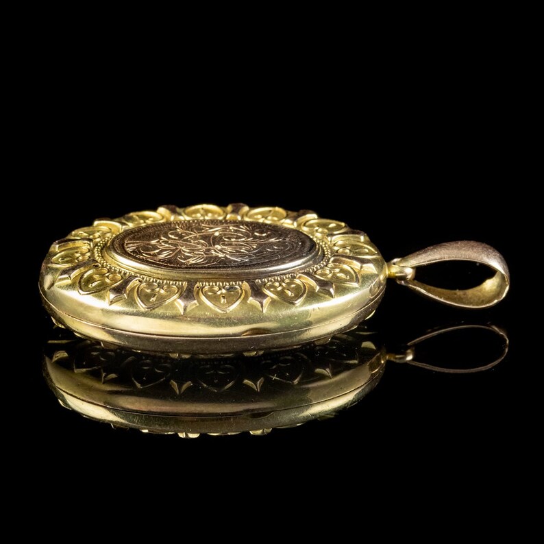 Antique Victorian Locket 15ct Gold Circa 1890 - Etsy