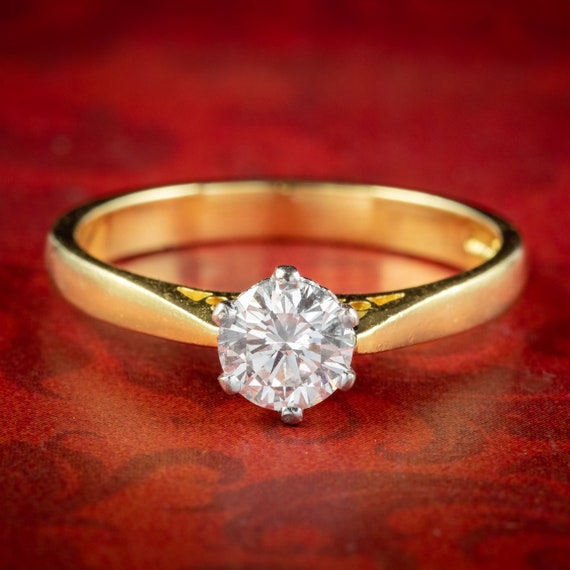 Diamond Solitaire Ring 0.75ct Diamond