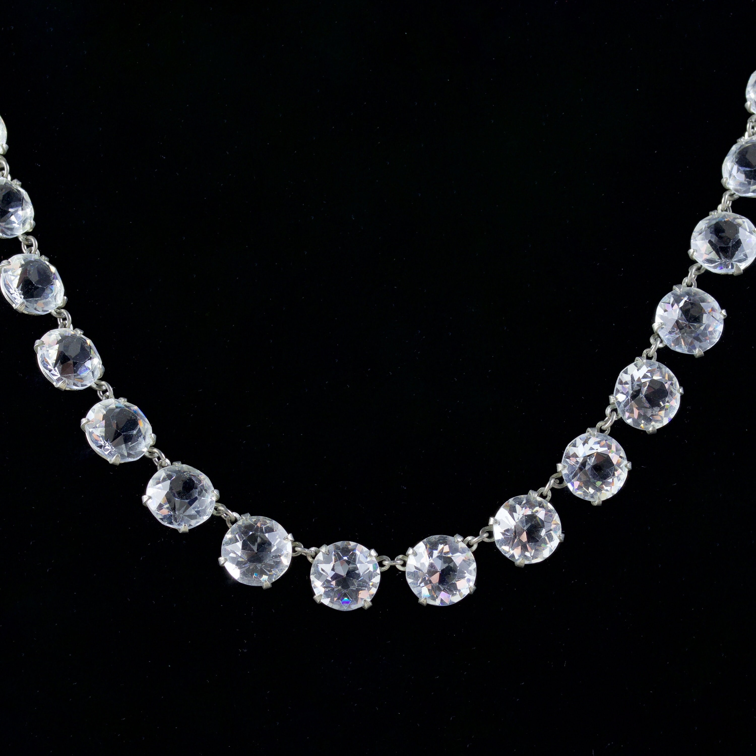 Antique Art Deco Paste Collar Necklace Circa 1930 Etsy