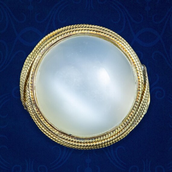 Vintage Moonstone Cocktail Ring 20ct Moonstone