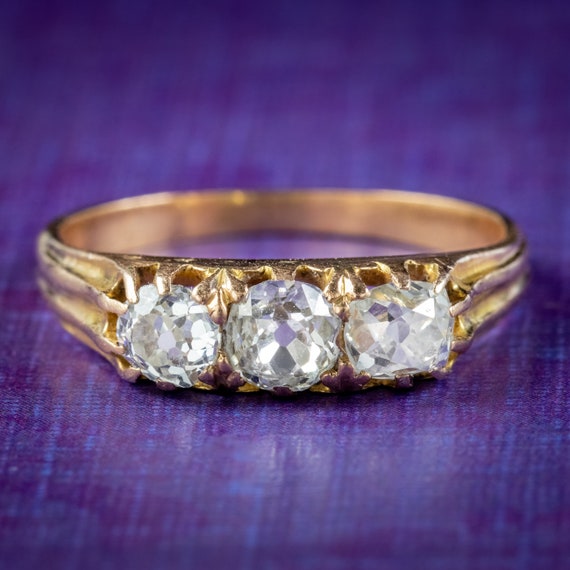 Diamond trilogy shop ring antique