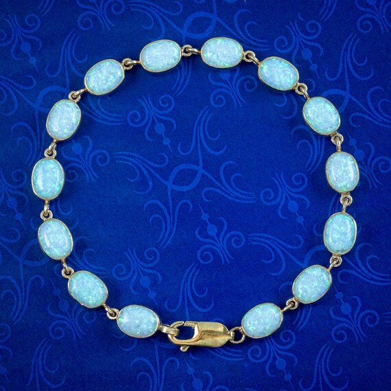 Opal 9ct Yellow Gold Bracelet