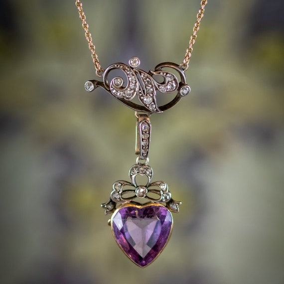 Victorian Amethyst Bead Necklace circa 1900