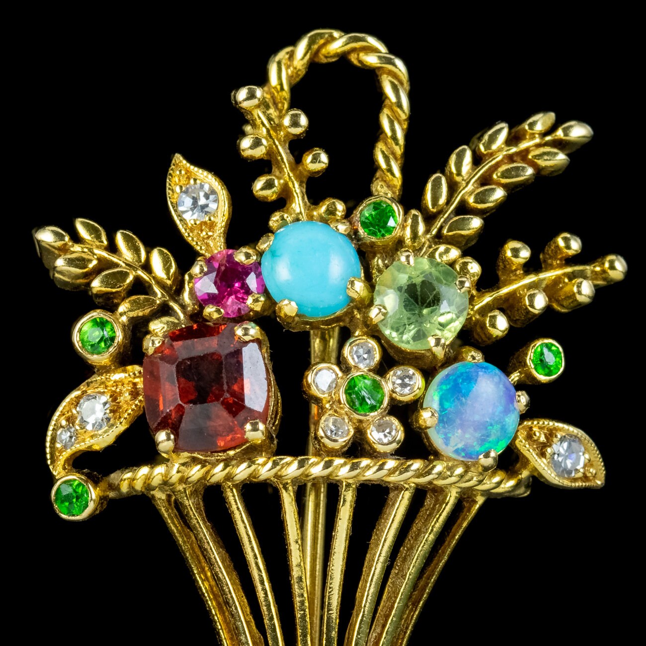 ヴィンテージ ジャルディネッティ 宝石 花瓶 ブローチ 18 ヴィンテージ ジャルディネッティ 宝石 花瓶 ブローチ 18