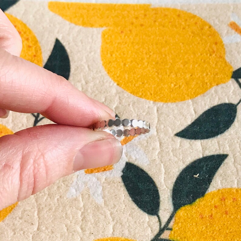 Silver Dotted Ring