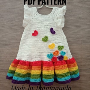 Crochet  Baby Dress pattern ,summer Dress Pattern ,Crochet summer dress pattern , Crochet Baby Dress Patterns ,PDF (Size up to 4 years)