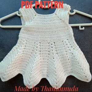 Crochet PATTERN Baby Dress ,Dress Pattern ,Crochet new born outfit, Baby girl Clothes , Crochet Baby Dress Pattern ,PDF (Size up to 4 years)