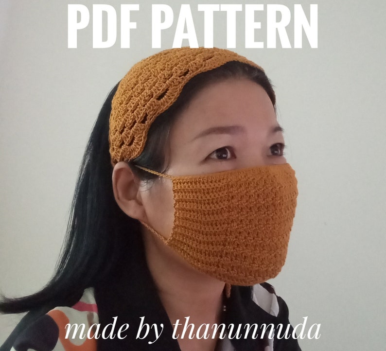 Crochet Face Mask Pattern easy Crochet Face Mask Pattern PDF Etsy