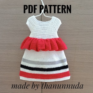 Crochet  Baby Dress pattern ,summer Dress Pattern ,Crochet summer dress pattern , Crochet Baby Dress Patterns ,PDF (Size up to 4 years)