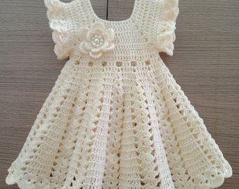 Crochet  Baby Dress pattern ,Christening  Dress Pattern ,Baptis dress , Girl dress , Christening  Dress  ,PDF (Size up to 4 years)