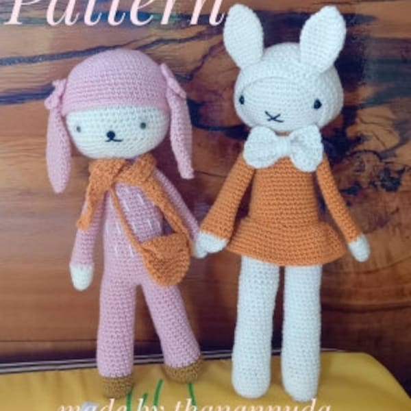 Crochet doll pattern,Amigurumi crochet pattern