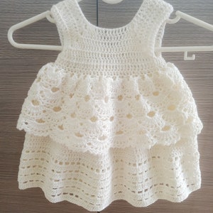 Crochet PATTERN Baby Dress ,Dress Pattern ,Crochet new born outfit, Baby girl Clothes , Crochet Baby Dress Pattern ,PDF (Size uo to 4 years)