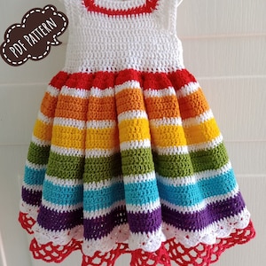 Crochet  Baby Dress pattern ,summer Dress Pattern ,Crochet summer dress pattern , Crochet Baby Dress Patterns ,PDF (Size up to 4 years)