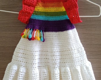 Crochet Baby Dress Pattern: Summer Dress (Size 6-12 months) (PDF)