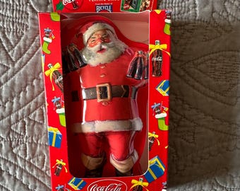 Vintage Coca Cola Santa Playing Card Set: Bicycle Brand in Collector Tin