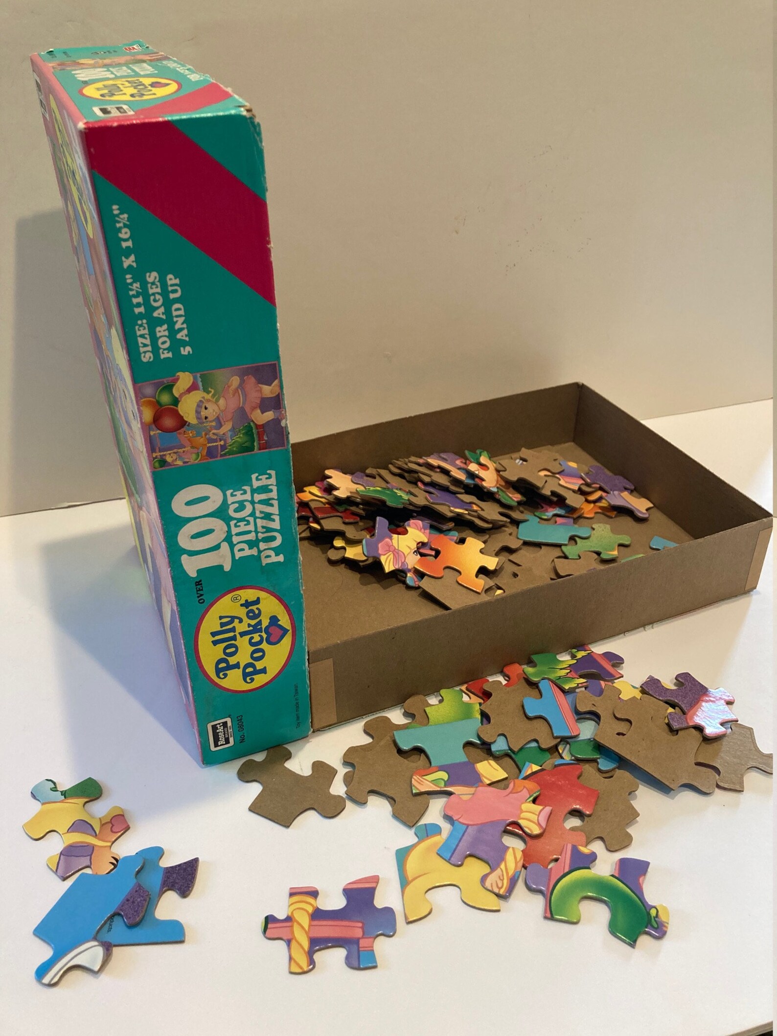 Vintage Polly Pocket Over 100 Pc Jigsaw Puzzle Rose Art Etsy