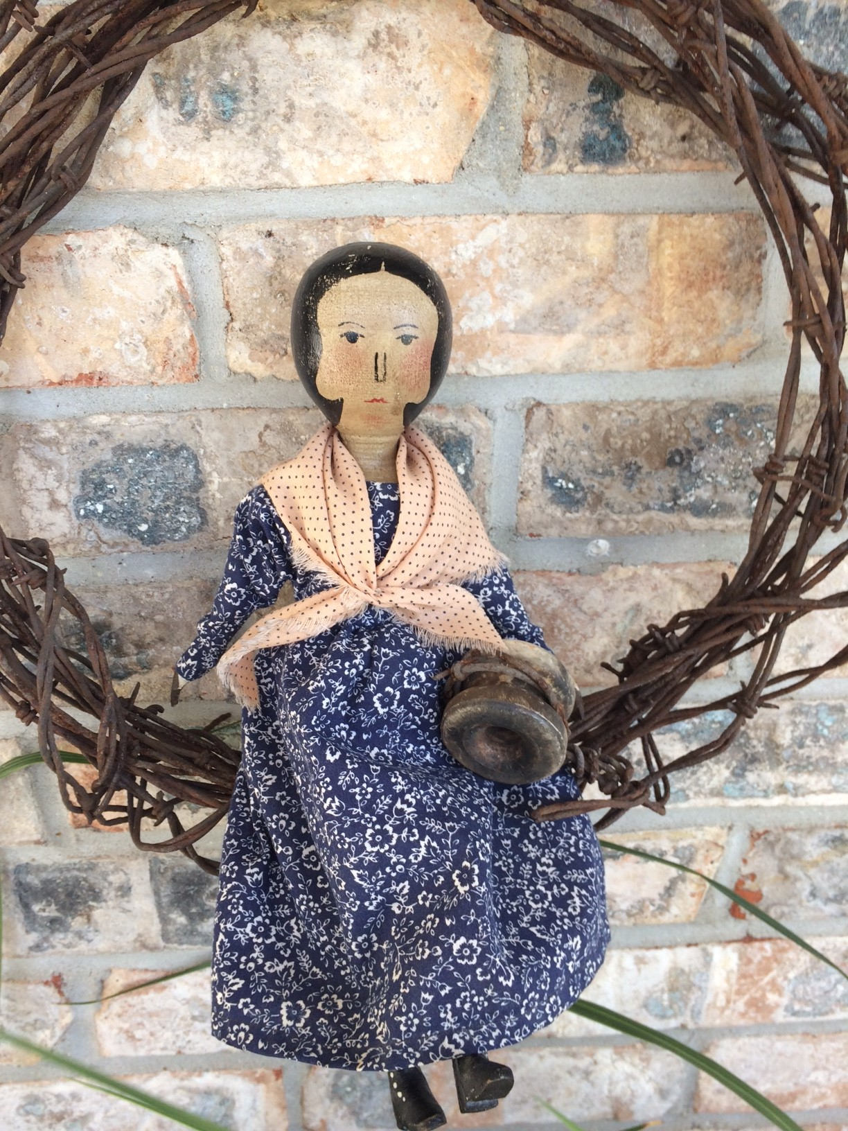 SALE Vintage Wood Peg Doll 11 1/2 Edna Oar Young Etsy