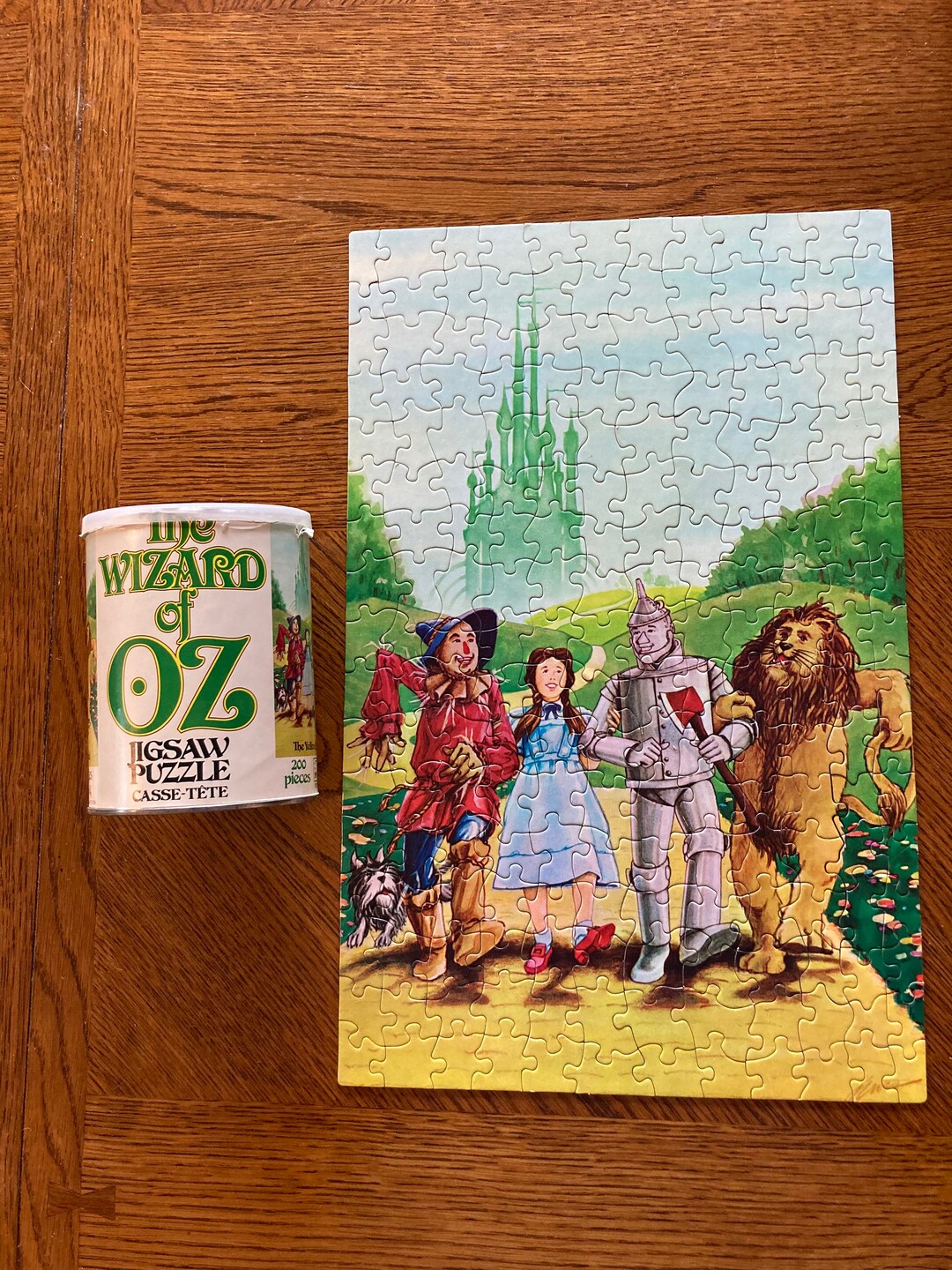 1975 the Wizard of Oz Jigsaw Puzzle, 200 Pieces, the Yellow Brick Road