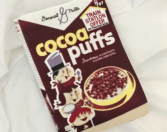 1950's Vintage Cereal Advert Fabric Remnant Offcut. Craft fabric idea from Australia