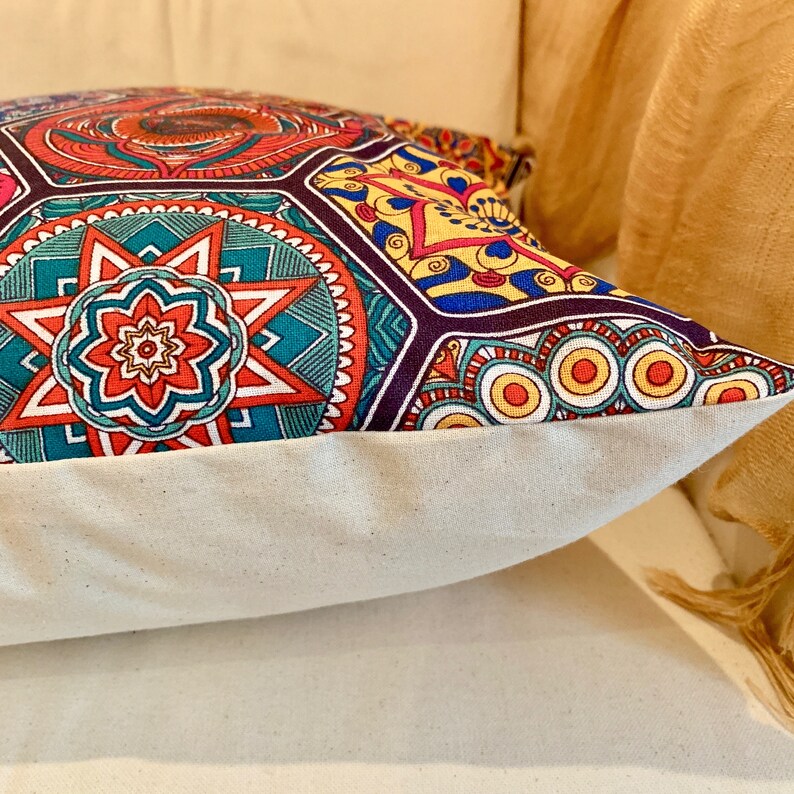 Moroccan Hexagonal Print Cushion Covers. Etsy