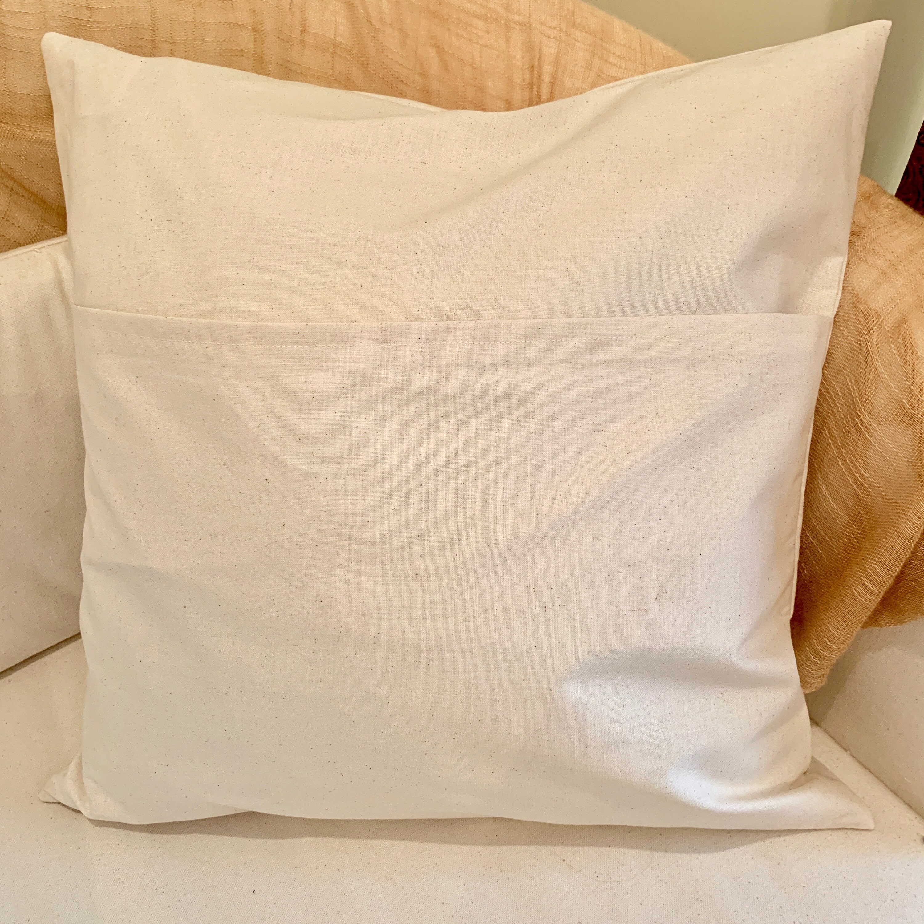 Plain Blank Calico Cushion Pillow Cover for Decoration Adult Etsy