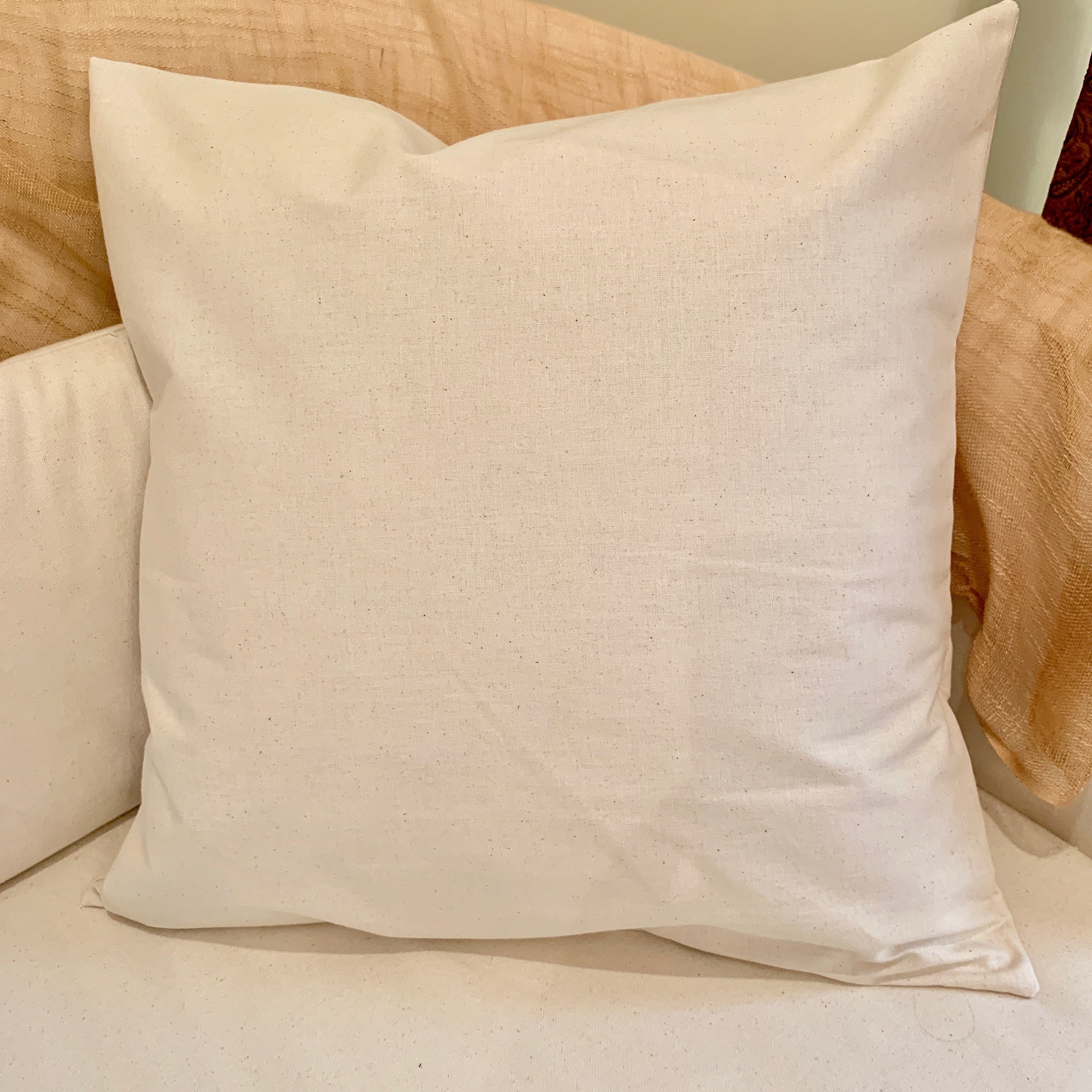 Plain Blank Calico Cushion Pillow Cover for Decoration Adult Etsy