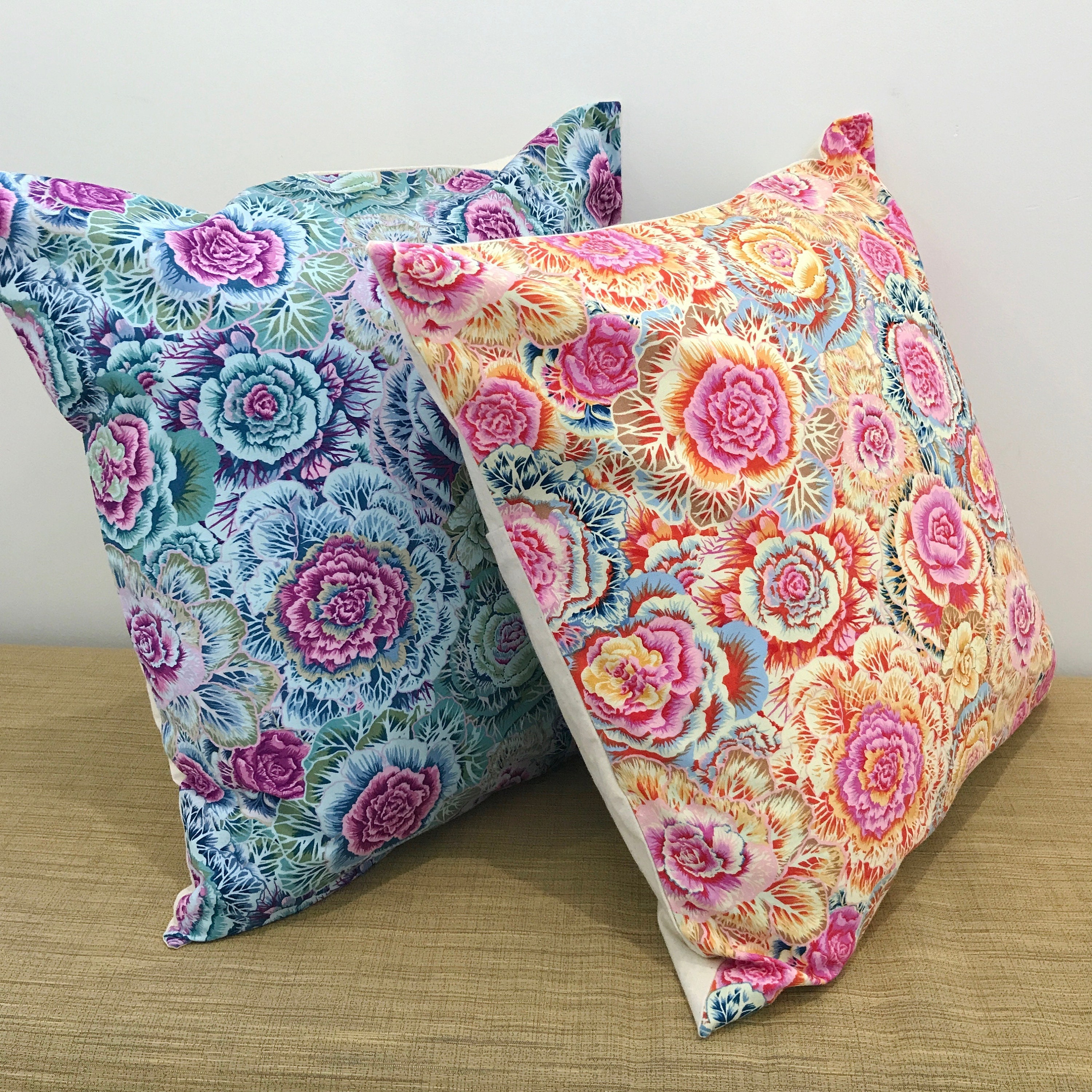 vibrant throw pillows