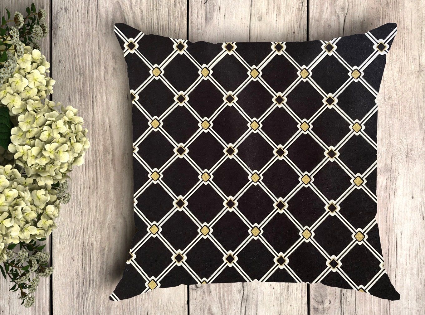 Home & Living Decorative Pillows Moroccan Black & White Design Cushion Cover Throw Pillow Made