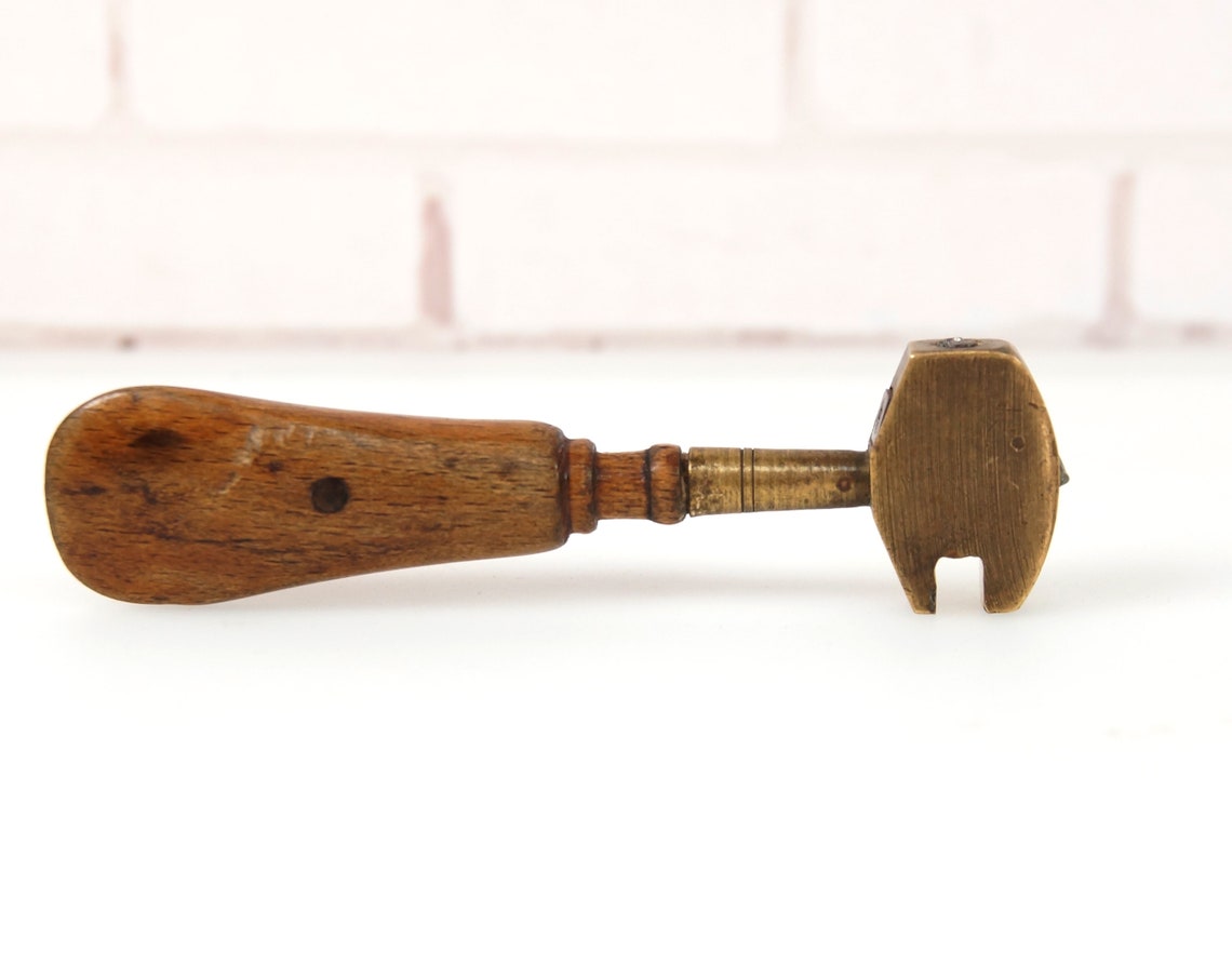 Vintage glass cutter. retro glass cutter with wooden handle. Etsy